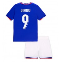 Fotbalové Dres Francie Olivier Giroud #9 Dětské Domácí ME 2024 Krátký Rukáv (+ trenýrky)
